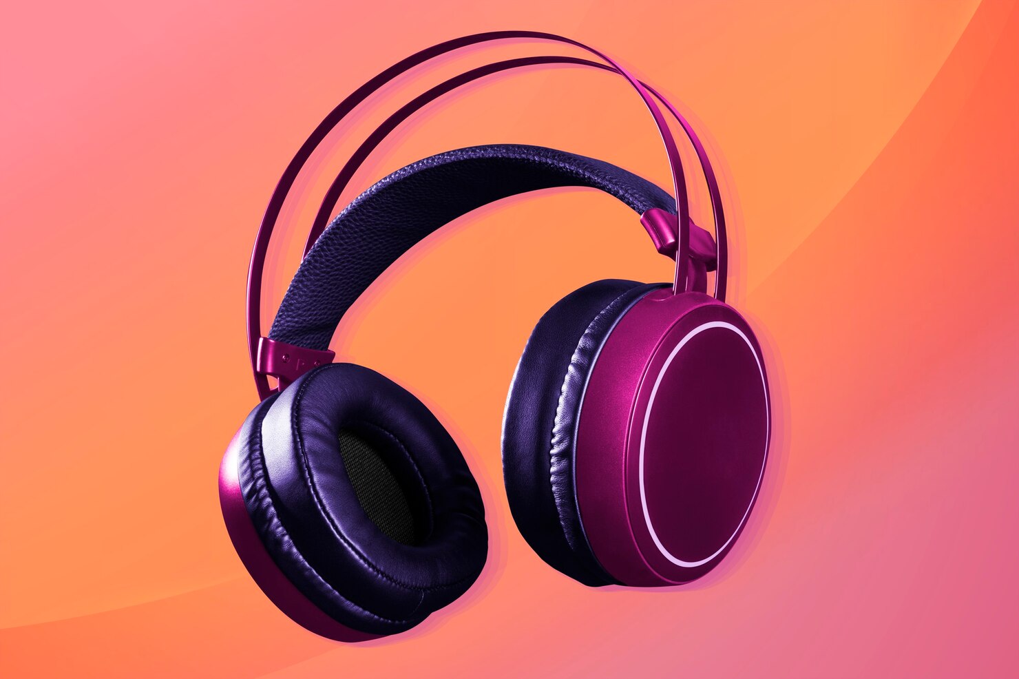 Purple Wireless Headphones